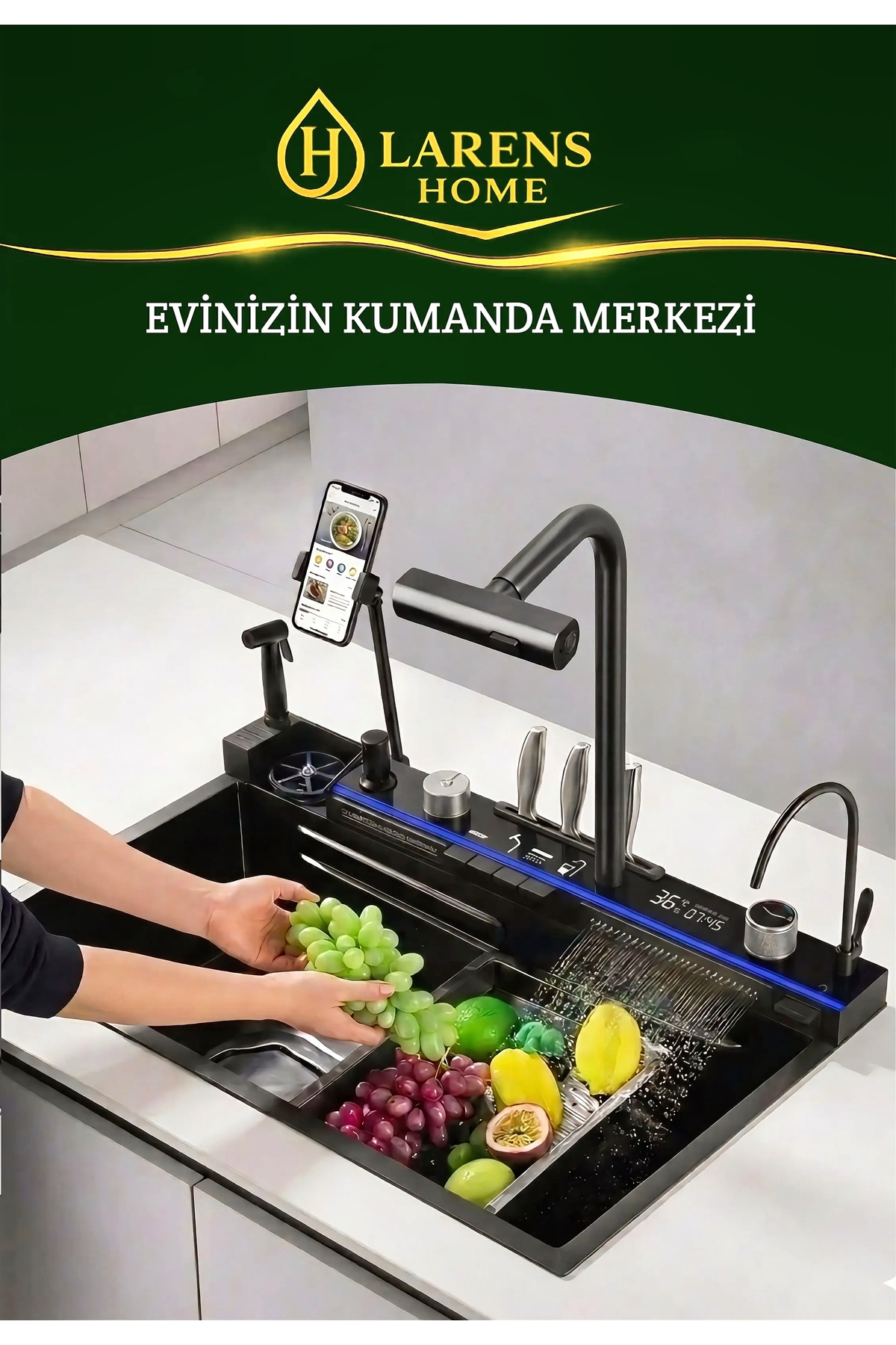 Lumera 304 Akıllı Dijital Eviye Seti (4mm)